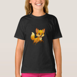 Adorable Cartoon Fox Illustration - Niedlich spiel T-Shirt
