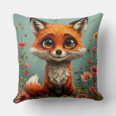 Adorable Cartoon Fox Kissen (Rückseite)
