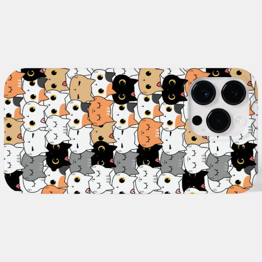 Adorable Cartoon Kitten Case-Mate iPhone Hülle (Rückseite (Horizontal))