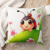 Adorable Cartoon Ladybug Kissen (Decke)