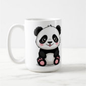 Adorable Cartoon Panda Kaffeetasse (Links)