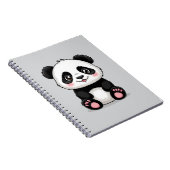 Adorable Cartoon Panda Notizblock (Rechte Seite)