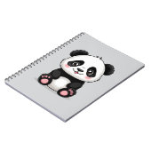 Adorable Cartoon Panda Notizblock (Linke Seite)