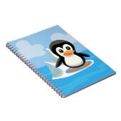 Adorable Cartoon Pinguin Notizblock (Rechte Seite)
