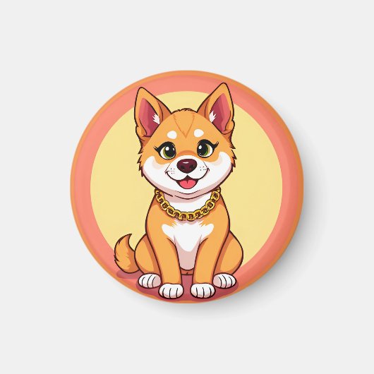 Adorable Cartoon Puppy Magnet (Vorne)