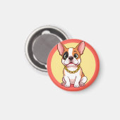 Adorable Cartoon Puppy Magnet (Vorderseite/Rückseite)