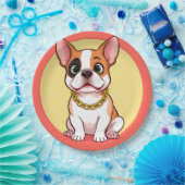 Adorable Cartoon Puppy Pappteller (Party)