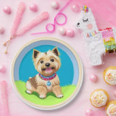Adorable Cartoon Puppy Pappteller (Party)