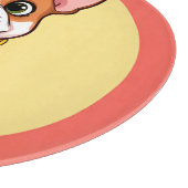 Adorable Cartoon Puppy Schneidebrett (Ecke)