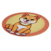 Adorable Cartoon Puppy Schneidebrett (Ecke)