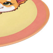 Adorable Cartoon Puppy Schneidebrett (Ecke)