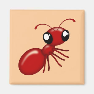 Adorable Cartoon Red Ant Kühlschrankmagnete Magnet