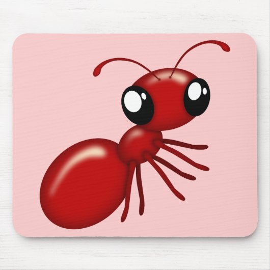 Adorable Cartoon Red Ant Mousemats Mousepad (Vorne)
