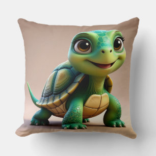 Adorable Cartoon Schildkröte Kissen