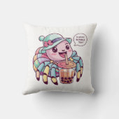 Adorable Cartoon Spider: Gemütlich, Kawaii Vibes Kissen (Rückseite)