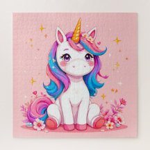 Adorable Cartoon Unicorn