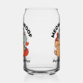 Adorable Cat and Dog Hug - Meow & Woof Design Dosenglas (Links)