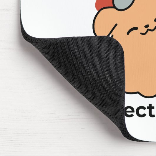 Adorable Cat and Dog Hug - Meow & Woof Design Mousepad (Ecke)