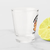 Adorable Cat and Dog Hug - Meow & Woof Design Schnapsglas (Links)