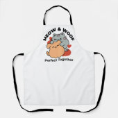 Adorable Cat and Dog Hug - Meow & Woof Design Schürze (Vorderseite)