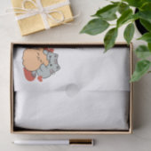 Adorable Cat and Dog Hug - Meow & Woof Design Seidenpapier (Geschenk)