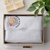 Adorable Cat and Dog Hug - Meow & Woof Design Seidenpapier (Geschenk)