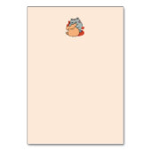 Adorable Cat and Dog Hug - Meow & Woof Design Tischnummer (Rückseite)