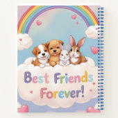Adorable Cat Best Friends Forever Notizblock (Rückseite)