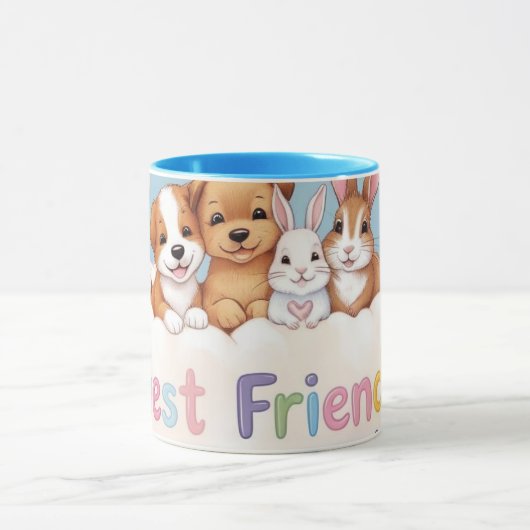 Adorable Cat Best Friends Forever Tasse (Zentrum)