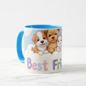 Adorable Cat Best Friends Forever Tasse (Vorderseite Links)