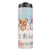 Adorable Cat Best Friends Forever Thermosbecher (Vorderseite)