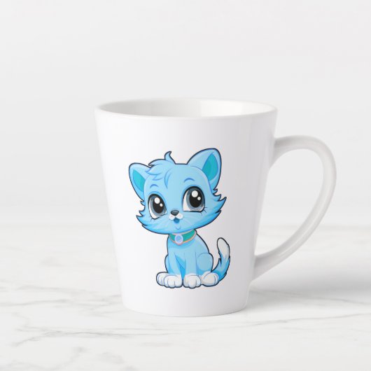 Adorable Cat Cartoon Milchtasse (Rechts)
