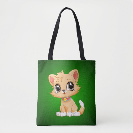 Adorable Cat Cartoon Tasche (Vorderseite)