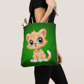 Adorable Cat Cartoon Tasche (Von Nahem)
