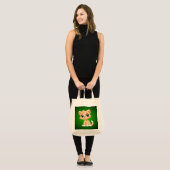 Adorable Cat Cartoon Tragetasche (Vorderseite (Model))