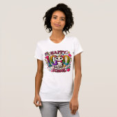 Adorable Cat Celebrates 100th Day of School Niedli T-Shirt (Vorne ganz)