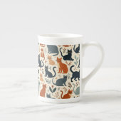 Adorable Cat Character Mug Porzellantasse (Rechts)