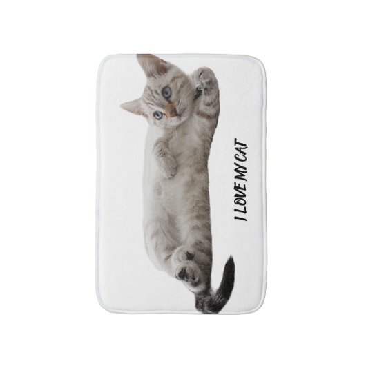 Adorable Cat Design Bath Mat Badematte (Vorderseite Vertikal)