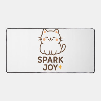 "Adorable Cat Desk Mat - Spark Joy Cosy Ästhetik" Schreibtischunterlage