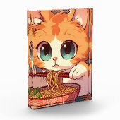 Adorable Cat Eating Ramen Fotoblock (Links)