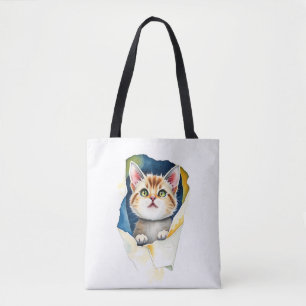 Adorable Cat: Ein puristisches Design der Farbe 🐾 Tasche