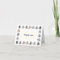 Adorable Cat Engel "Danke dir" Karte