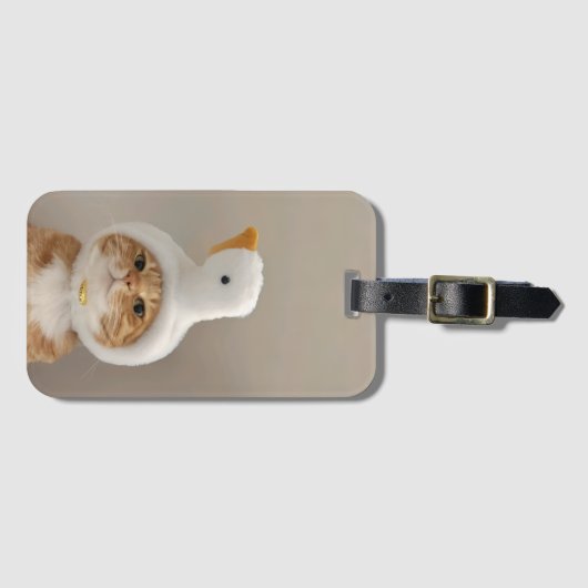 Adorable Cat Gepäckanhänger (Vorderseite (Horizontal))