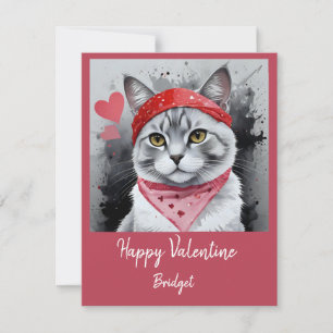 Adorable Cat in Disguise - Purfekt Valentingenuss Feiertagskarte