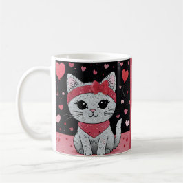 Adorable Cat in Disguise - Purfekt Valentingenuss Kaffeetasse