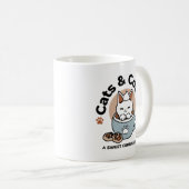 Adorable Cat in Tasse Holiday Design - Katze & Kak (VorderseiteRechts)