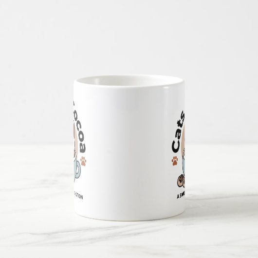 Adorable Cat in Tasse Holiday Design - Katze & Kak (Mittel)