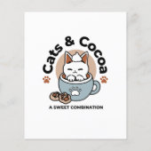 Adorable Cat in Tasse Holiday Design - Katze & Kak (Rückseite)