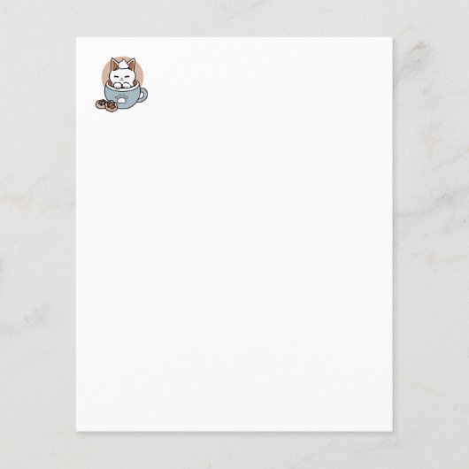 Adorable Cat in Tasse Holiday Design - Katze & Kak (Vorderseite)