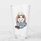 Adorable Cat in Tasse Holiday Design - Katze & Kak (Vorderseite)